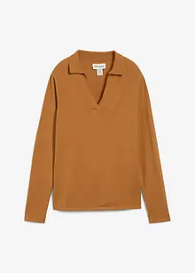 Triko polo z jemné viskózy, bonprix