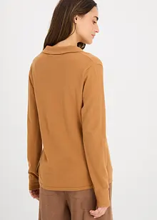 Triko polo z jemné viskózy, bonprix