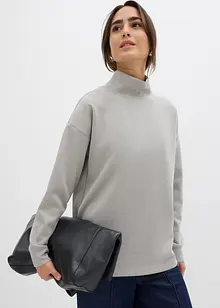 Mikina se stojáčkem, z materiálu scuba, bonprix