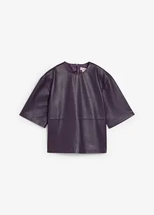 Kožená tunika z napa jehnětiny, bonprix