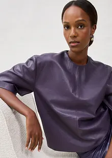 Kožená tunika z napa jehnětiny, bonprix