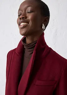 Blejzrový kabát z měkké vlněné směsi, bonprix