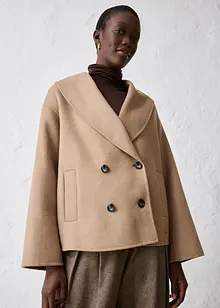 Kabátek z měkké vlněné směsi, bonprix