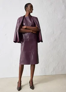 Kožené šaty z napa jehnětiny, bonprix