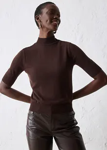 Svetr s rolákovým límcem z měkké vlněné směsi, bonprix