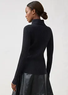 Žebrovaný svetr z merino vlny, bonprix