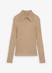 Žebrovaný svetr z merino vlny, bonprix