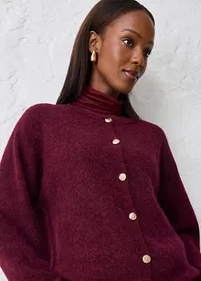 Pletený kabátek z hřejivé směsi s alpakou, bonprix