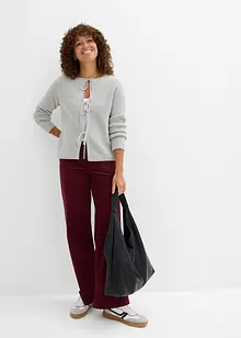 Pletený kabátek s ozdobnými mašlemi, bonprix