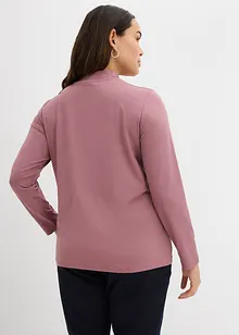 Tričko s dlouhým rukávem a stojáčkem, s recyklovaným polyamidem, bonprix