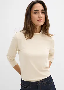 Tričko s dlouhým rukávem a stojáčkem, s recyklovaným polyamidem, bonprix