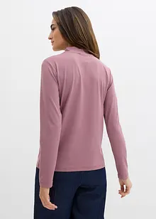 Tričko s dlouhým rukávem a stojáčkem, s recyklovaným polyamidem, bonprix