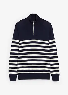 Svetr s límečkem na zip, Regular Fit, bonprix