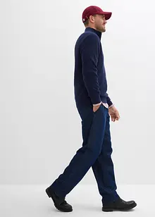 Svetr s límečkem na zip, z čisté bavlny, bonprix