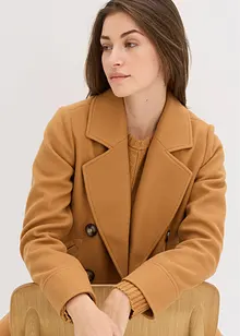 Krátký kabátek s vlněným vzhledem, bonprix