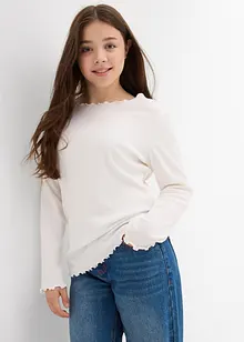 Triko s dlouhým rukávem, z čisté organické bavlny, bonprix