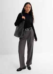 Žebrované triko z viskózové směsi, bonprix