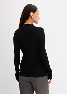 Žebrované triko z viskózové směsi, bonprix