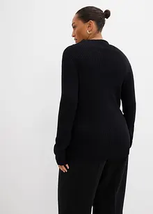 Žebrované triko z viskózové směsi, bonprix