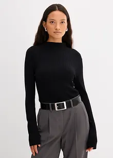 Žebrované triko z viskózové směsi, bonprix