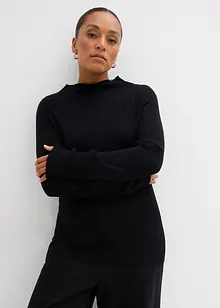 Žebrované triko z viskózové směsi, bonprix