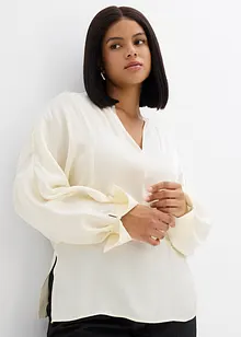 Lehce lesklá úpletová halenka z viskózové směsi, bonprix