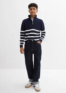 Džíny Loose Fit, Straight, s nastavitelným pasem, bonprix