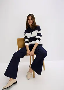 Oversize svetr s polo límečkem, bonprix