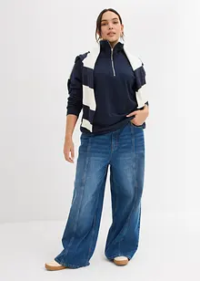 Oversize mikina se zipem, bonprix