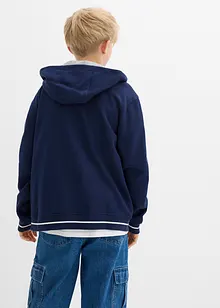 College mikina s kapucí, na zapínání, z čisté organické bavlny, bonprix