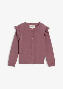 Kabátek z jemné pleteniny, s volány na rukávech, bonprix