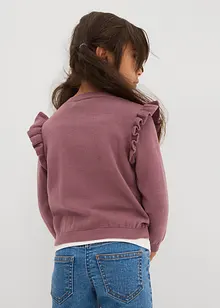 Kabátek z jemné pleteniny, s volány na rukávech, bonprix