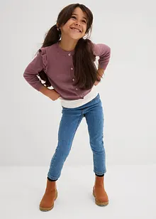 Kabátek z jemné pleteniny, s volány na rukávech, bonprix