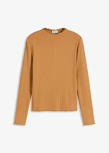 Přiléhavé žebrované triko, bonprix