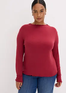 Přiléhavé žebrované triko, bonprix