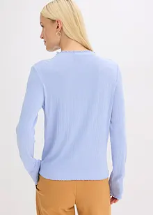 Přiléhavé žebrované triko, bonprix