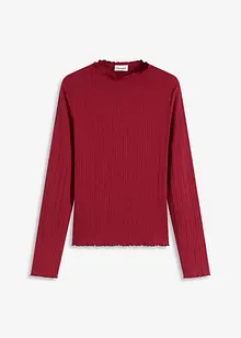 Přiléhavé žebrované triko, bonprix