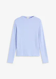 Přiléhavé žebrované triko, bonprix