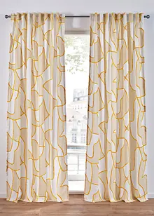 Záclona s grafickým vzorem (1 ks v balení), bonprix