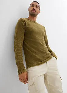 Svetr se sepraným vzhledem, Slim Fit, bonprix