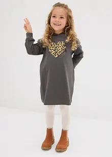 Šaty z teplákoviny z čisté organické bavlny, bonprix