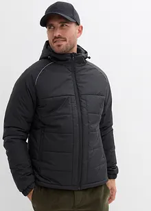 Vatovaná prošívaná bunda s kapucí, bonprix