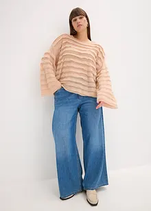 Oversize svetr, polotransparentní, bonprix