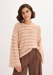 Oversize svetr, polotransparentní, bonprix