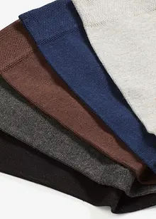 Ponožky s příjemným nápletem a organickou bavlnou (5 párů v balení), bonprix