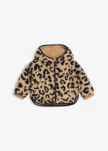 Oboustranná bunda 2v1, z medvídkového flísu, bonprix