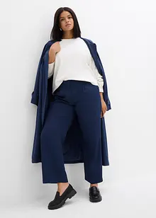 Široké 7/8 kalhoty z elastické směsi s organickou bavlnou, bonprix