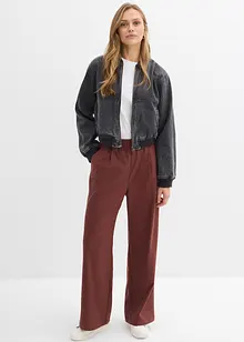 Kalhoty Marlene ve vlněném vzhledu, bonprix