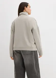 Bunda na zip z materiálu scuba, bonprix