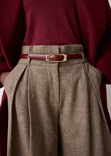 Úzký kožený pásek, bonprix